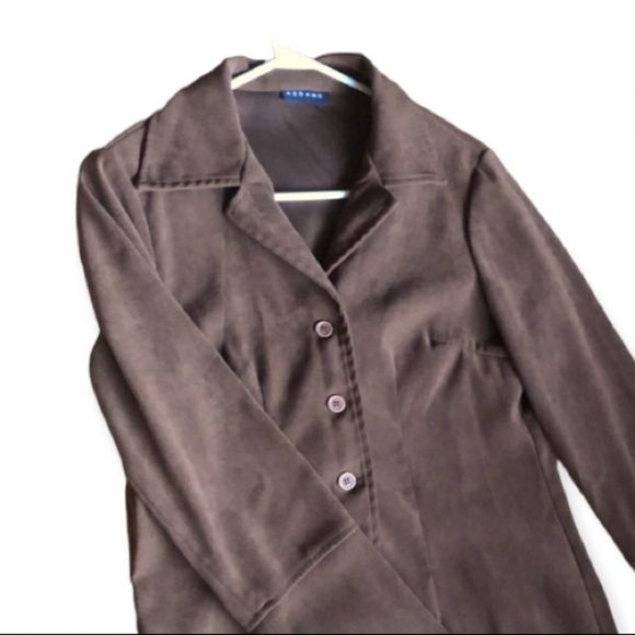 VTG Brown Longline Suede - Picture 3 of 4